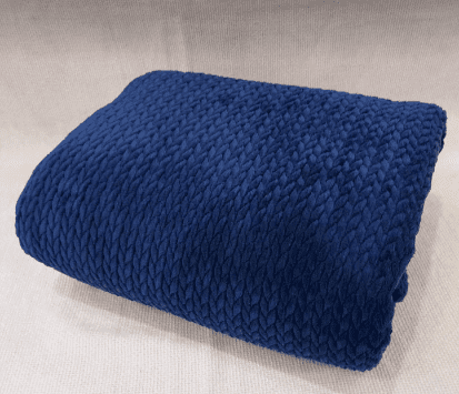 Oikion Shop Κουβέρτα Coral Υπέρδιπλη Μπλε Σκούρο