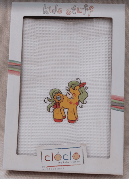 Κουβέρτα Bebe Πικέ με κέντημα Pony