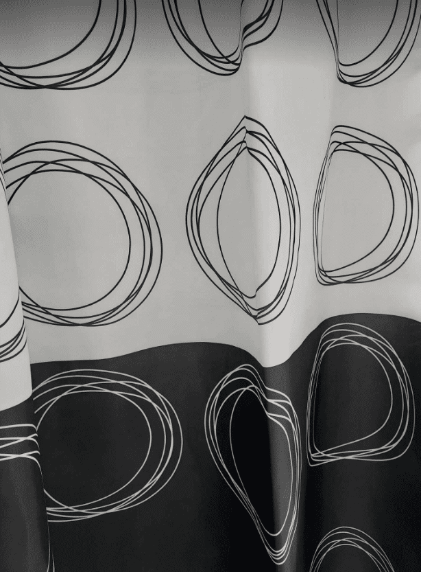Κουρτίνα Μπάνιου White – Black Circles
